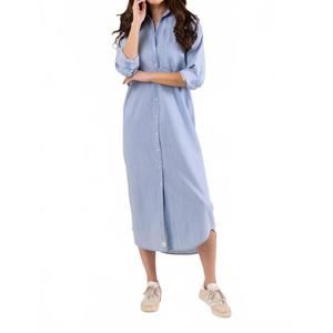 NEW LE MARAIS women's louisiana dress in classic denim